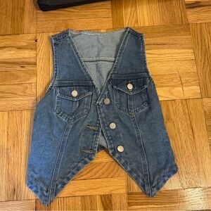 SHEIN Blue Denim Vest